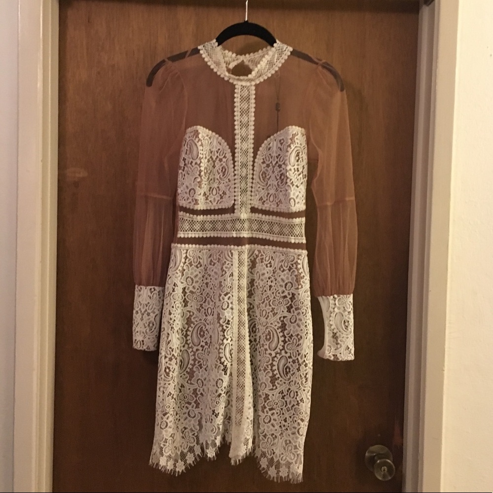 For Love and Lemons Lace Insert Dress, NWT